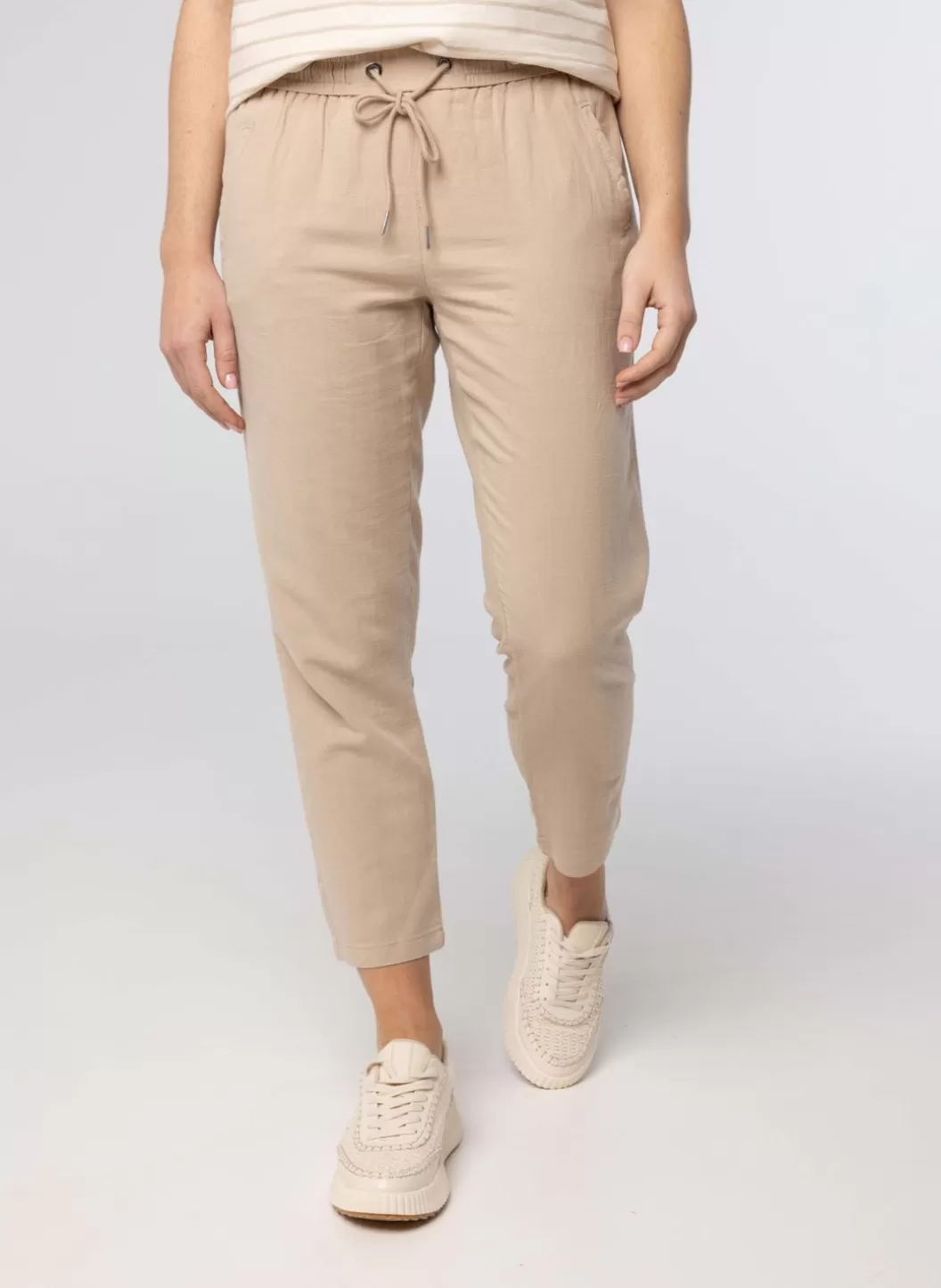 Broeken & Leggings-Norah Zandkleurige Broek Beige