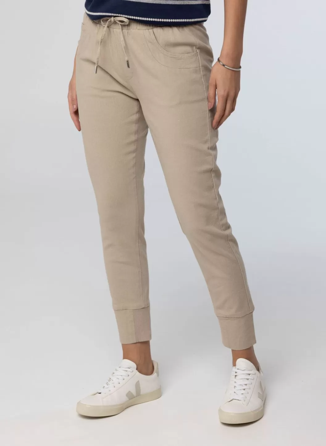 Broeken & Leggings-Norah Zandkleurige Broek Beige