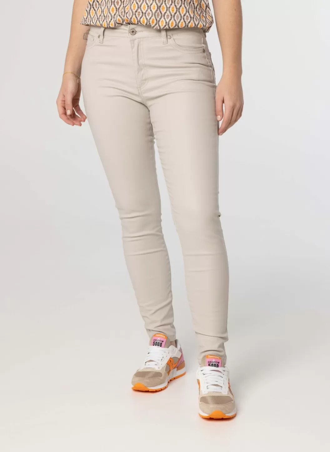 Broeken & Leggings-Norah Zandkleurige Broek Beige