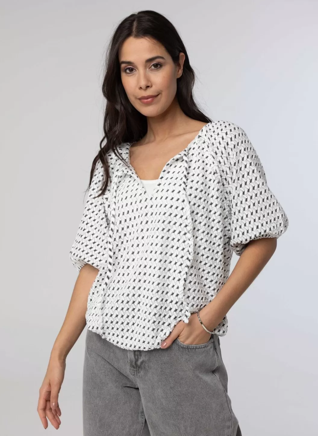 Shirts & Tops-Norah Zwart Shirt Wit